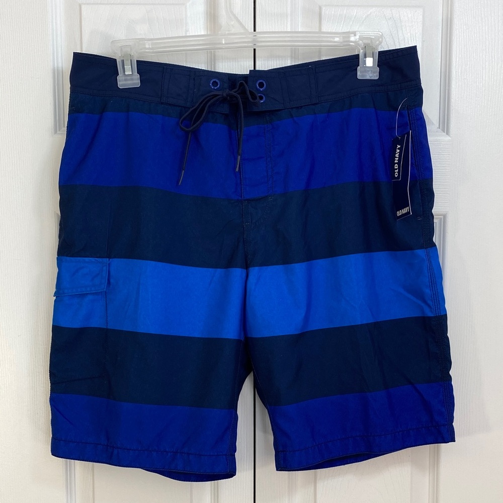 2 for $25 - MEN’s Lined Old Navy Board Shorts, Quick Dry Swim Fabric, L (NWT)